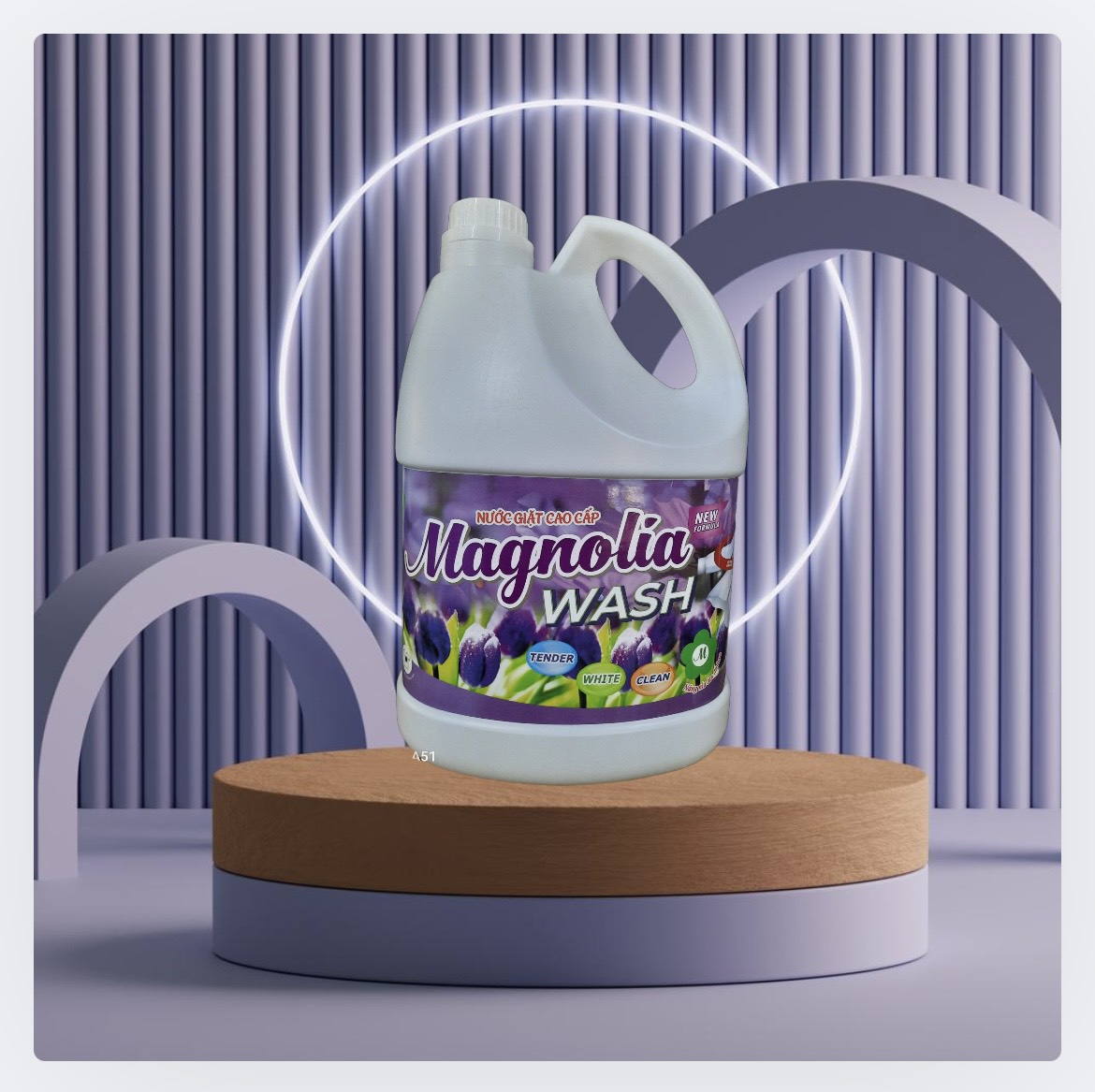 NƯỚC GIẶT MAGNOLIA XANH -TÍM Can 4l